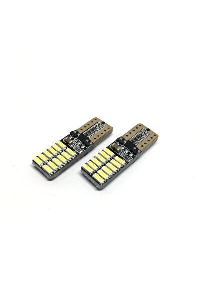 UGRX T10 Led Ampul 24 Ledli Canbuslı Park Ampulü Beyaz 2&amp;#39li