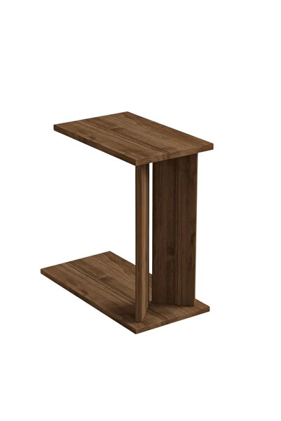 OEM Re-Bloom Βοηθητικό Τραπεζάκι, Μοριοσανίδα, Καρυδιά, 25 x 48.6 x 50 εκ.