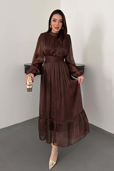 Lady Pixie Φόρεμα με κουμπιά και λεπτομέρεια με κορδόνι στη μέση