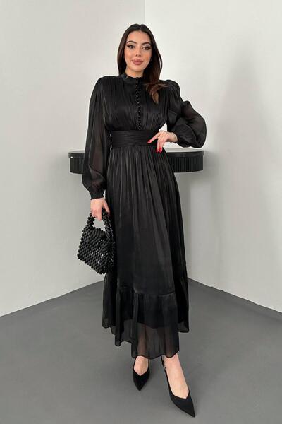 Lady Pixie Φόρεμα με κουμπιά και λεπτομέρεια με κορδόνι στη μέση