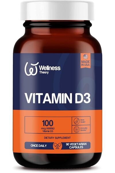 wellnesslog WELLNESS THEORY VITAMIN D3 4000IU 90 CAPS FOR BONE & IMMUNITY