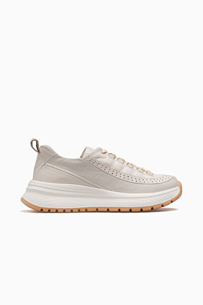 Mammamia Pantofi de zi cu zi din piele pentru femei 26 ani D26ya-3905 Crem