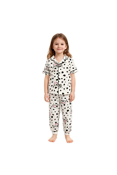 minipanda Girls Boys Unisex Luxury Top-Bottom 2-Piece Vibrant Patterned Cotto...