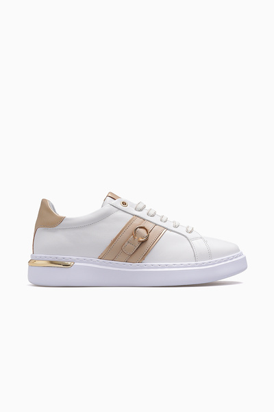 Mammamia Women's Leather Casual Daily Shoes 26Y D26Ya-7075 White