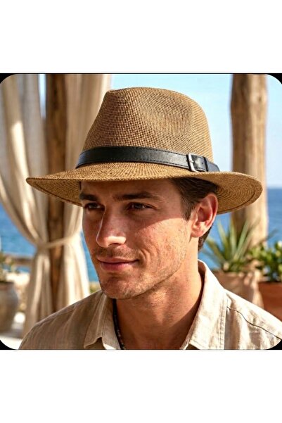 aseh shop Pălărie Fedora Pălărie de plajă din paie