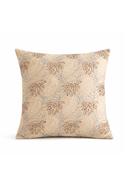 MER HOME Μποέμ Βίντατζ Λινό Μαξιλάρι/Μαξιλαράκι με Λεπτομέρεια Κεντήματος και...