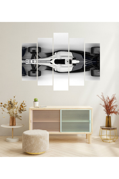 tablomaxtbx 5 Parça Formula 1 F1 Yarış Arabaları Motor Sporları Dekoratif MDF...
