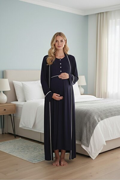 Lohussa Νέα σεζόν Σετ πιτζάμες με κοντό μανίκι σε μπλε ναυτικό χρώμα, καλοκαι...