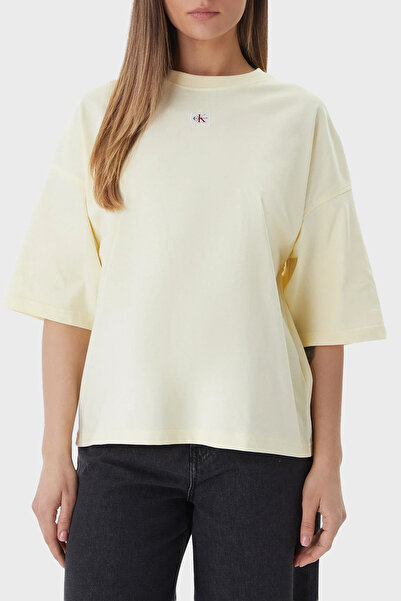 Calvin Klein Logolu Pamuklu Oversize Bisiklet Yaka T Shirt LV047D204GZRK T SH...