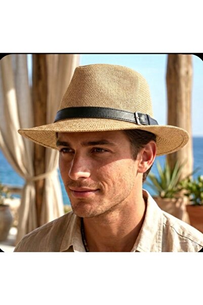 aseh shop Pălărie Fedora Pălărie de plajă din paie