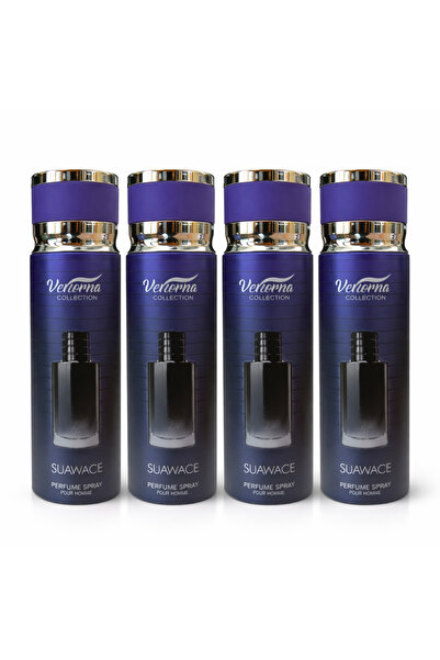 Verona Collection Συσκευασία 4x Σπρέι Σώματος Suawace 200ml – Φρέσκο & Έντονο...