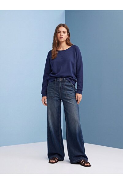 Ltb Βασικό φούτερ με μανίκια ρεγκλάν σε σκούρο μπλε