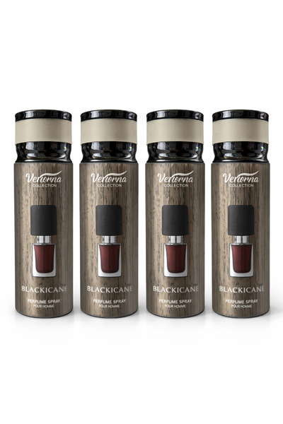 Verona Collection Σετ 4x Σπρέι Σώματος Black Jacamo 200ml – Κομψό & Μυστηριώδ...