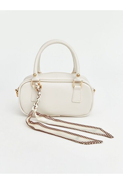 LC Waikiki حقيبة كتف نسائية من LCW ACCESSORIES بمظهر جلدي مع تفاصيل وشاح