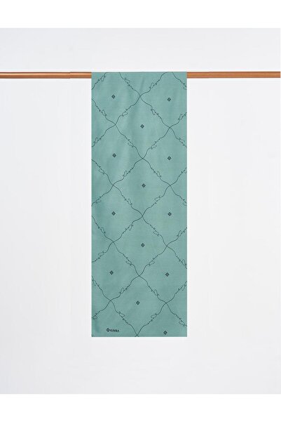 Kayra İmza Figürlü Monogram Şal Yeşil