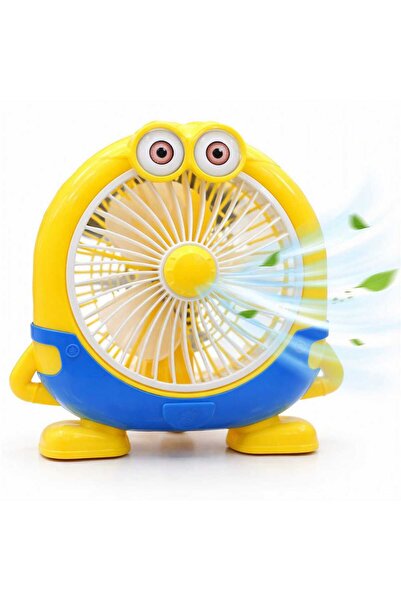 Issa Electric Fan 27x25cm, Portable, Minion Model, Plastic