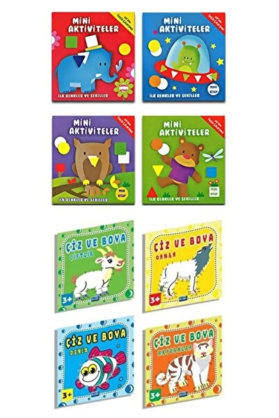 Parıltı Yayınları Mini Activities 4 Books+Draw and Paint 4 Books