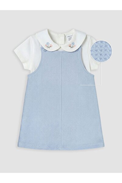 LC Waikiki LCW baby Kız Bebek Salopet Elbise ve Tişört