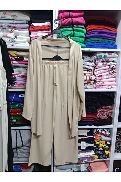Butik Ayrobin kumaş standart beden ikili takım