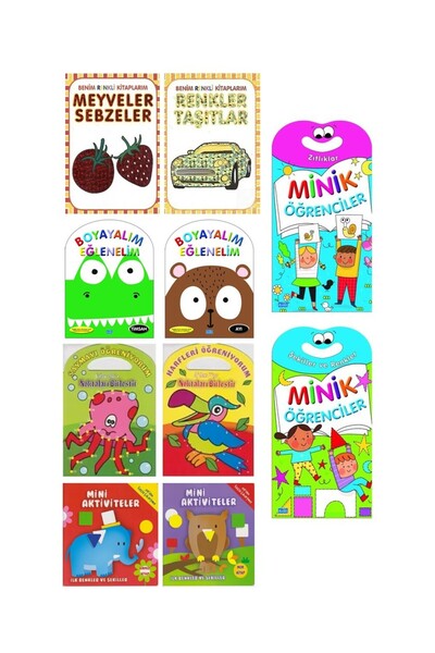 Parıltı Yayınları Activities, Events, and Coloring Books 10 Books