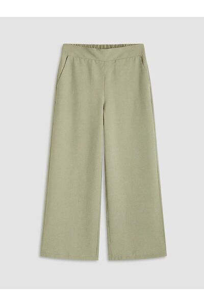 LC Waikiki LCW Modest Beli Lastikli Geniş Paça Kadın Pantolon