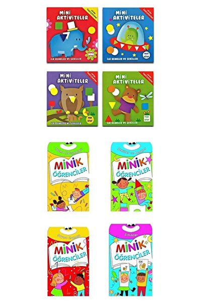 Parıltı Yayınları أنشطة صغيرة 4 كتب + طلاب صغار 4 كتب