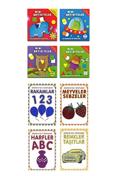 Parıltı Yayınları Mini Activities 4 Books+My Colorful Books 4 Books