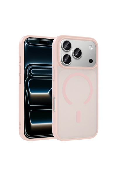 UnDePlus Apple iPhone 17 Pro Kılıf M-safe Şarj Özellikli Mat Babet Kapak