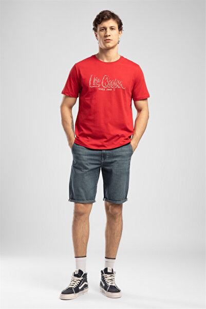 Lee Cooper Ανδρικό τζιν σορτς Scarfell μπλε