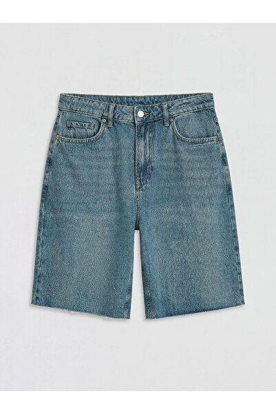 LC Waikiki XSIDE Yüksek Bel Bermuda Fit Kadın Jean Şort