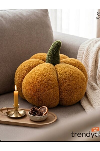 oiphome Διακοσμητικό μποέμ μαξιλάρι από κολοκύθα, μεγάλο 35 εκ.