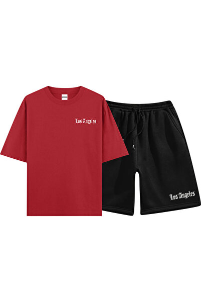 HOFFNUNG Σετ σορτς μπλουζάκι UNISEX 2 Thread Los Angeles