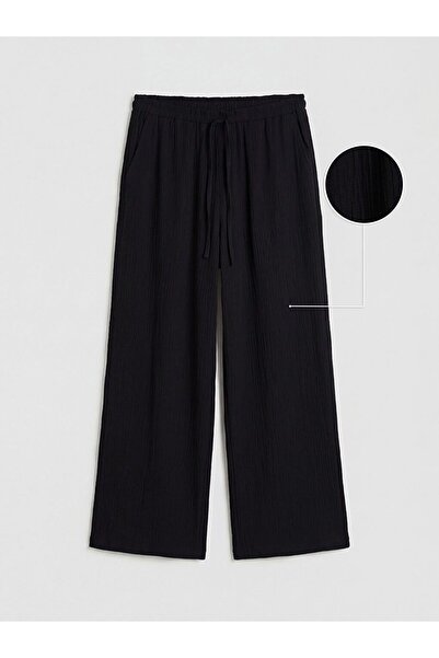 LC Waikiki LCW Modest Beli Lastikli Dokulu Kadın Pantolon