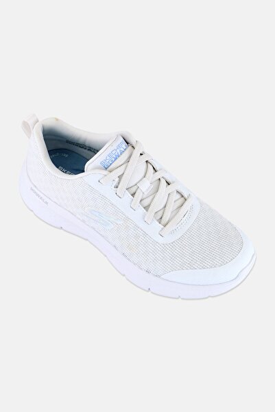 SKECHERS حذاء نسائي للمشي من Go Walk Flex برباط، لون أبيض فاتح