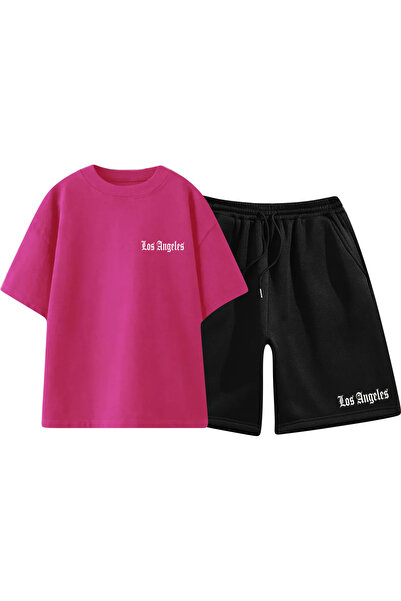 HOFFNUNG Σετ σορτς μπλουζάκι UNISEX 2 Thread Los Angeles