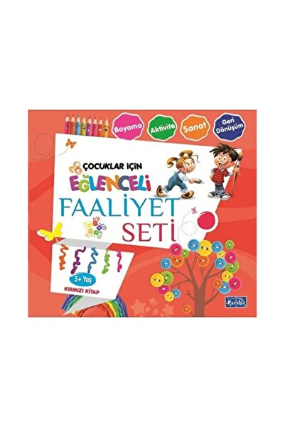 Parıltı Yayınları مجموعة الأنشطة الترفيهية كتاب أحمر