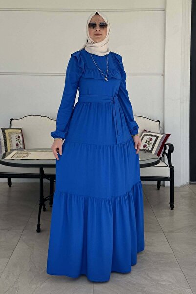 Rabia Şamlı Bade Elbise Saks