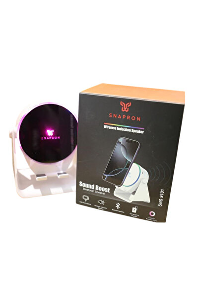 SNAPRON Sns-9101 Beyaz (İnduction Özellikli) Rgb Bluetooth Speaker (Phone Sta...