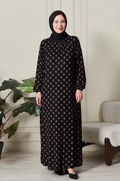 Ferace Γυναικείο Φόρεμα Μητέρας Τεσεττούρ – Μάξι Φόρεμα με Σχέδια σε Μεγάλο Μ...