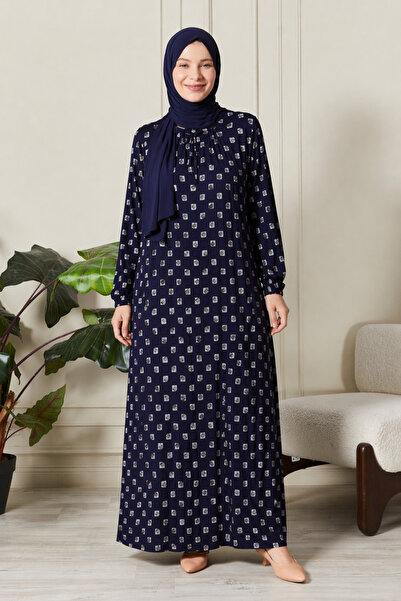 Ferace Γυναικείο Φόρεμα Μητέρας Τεσεττούρ – Μάξι Φόρεμα με Σχέδια σε Μεγάλο Μ...