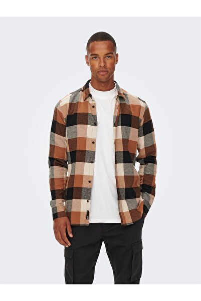 Only & Sons ONSGUDMUND LS 3T CHECK KOŠULJA NOOS Muška siva UK košulja - 22020301