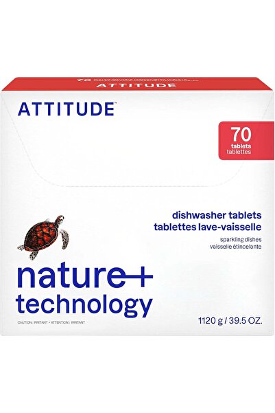 Attitude كبسولات غسيل الصحون، منظف طبيعي للغسيل، خالٍ من النباتات الحيوية وال...