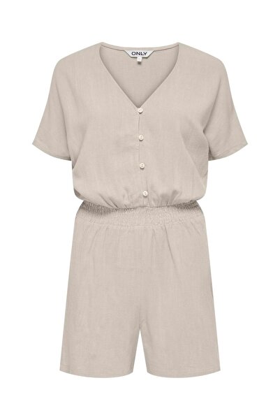 ONLY ONLSIESTA S/S LINEN BL PLAYSUIT PNT Γυναικεία Ολόσωμη Φόρμα Moonbeam - 1...