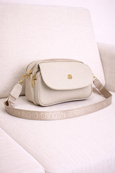 MILANOFOX Γυναικεία δερμάτινη τσάντα ώμου με 3 θήκες, ρυθμιζόμενο λουράκι με ...