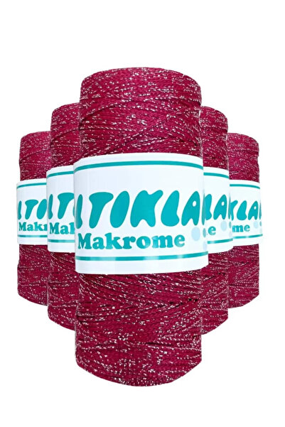 Mestore 5 bucăți șnur de macrame din poliester cu sclipici SG-1845