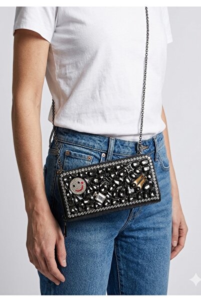 KIRASE Special Design Imported Stylish Zippered Chain Strap Hand and Shoulder...