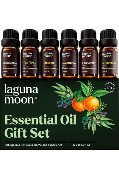 Lagunamoon Essential Oil Set - 6 Pure Essential Oils