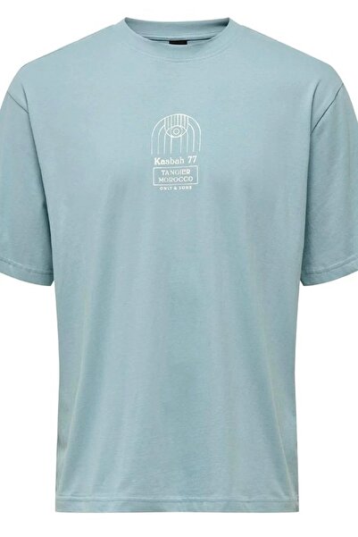 Only & Sons ONSMALIK LIFE RLX SS TEE TR Ανδρικό Γκρι T-Shirt - 22039103