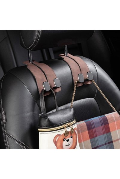 Düzen Organizer Leather Car Seat Hanger - Bag Holder