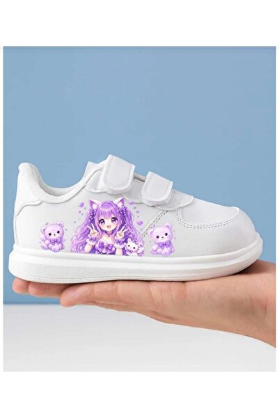 archiepet Παιδικά αθλητικά παπούτσια Liloş Ayıcklar με στάμπα και λευκές λωρίδες